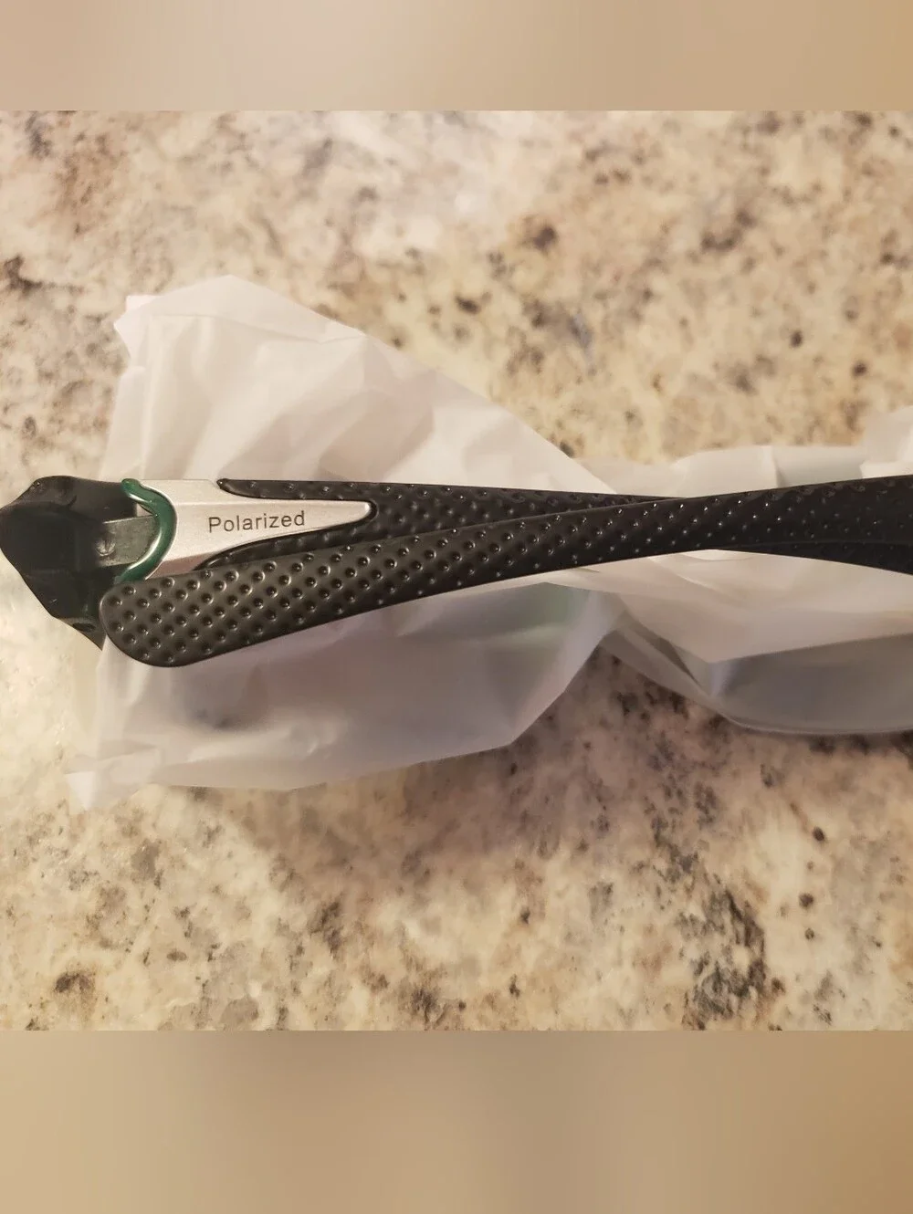Polarized Black and Green Sunglasses